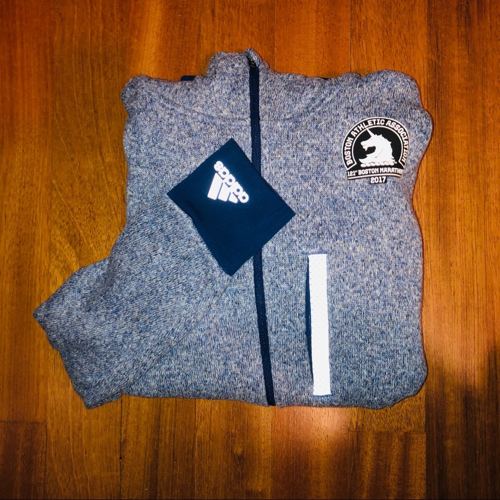 Adidas 2017 Boston Marathon Zip Hoodie